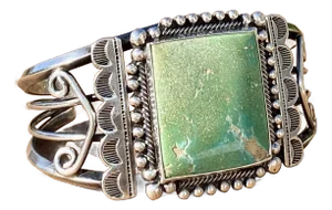 Navajo Sterling + Turquoise Cuff Bracelet