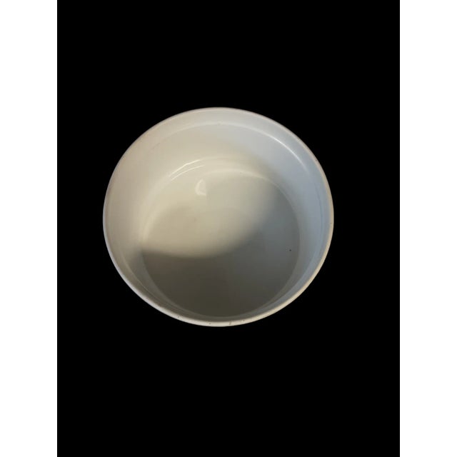 Mid-Century Modern Mid 20th Century Eversham Royal Worchester Fluted Souffle Dish For Sale - Image 3 of 6