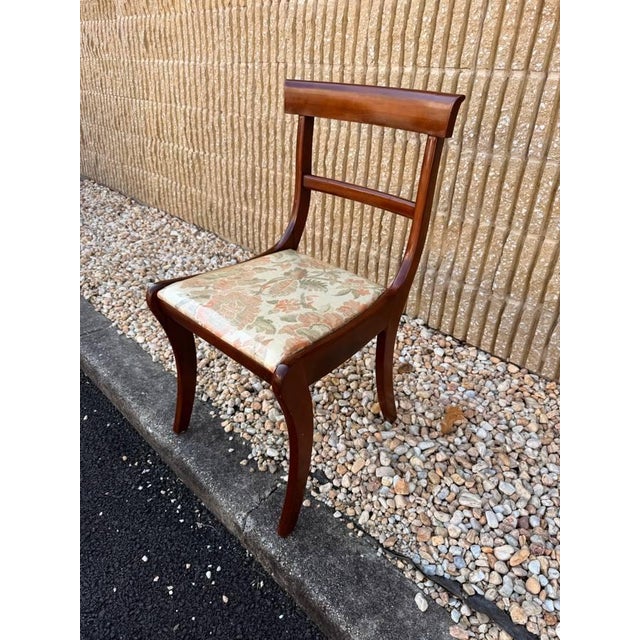 Mid 20th Century Set of 6 Sheraton Saber Leg Dining Chairs by Drexel For Sale In Washington DC - Image 6 of 15