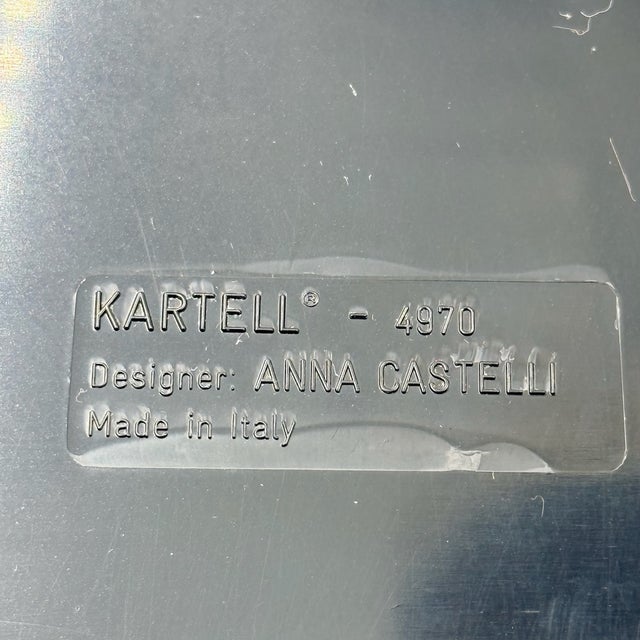 Plastic Vintage Black and White Componibili 4970 by Anna Castelli Ferrieri for Kartell, Italy, 1970s, Set of 3 For Sale - Image 7 of 16
