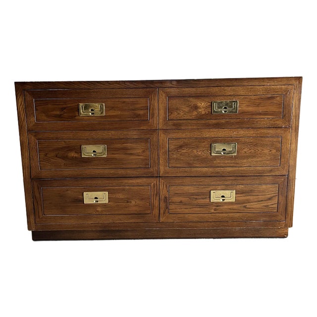 Henredon Scene One Campaign Chest of Drawers For Sale