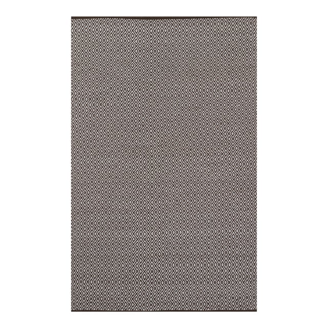 Erin Gates by Momeni River Davis Brown Hand Woven PET Indoor Outdoor Rug 5' X 7'6" For Sale