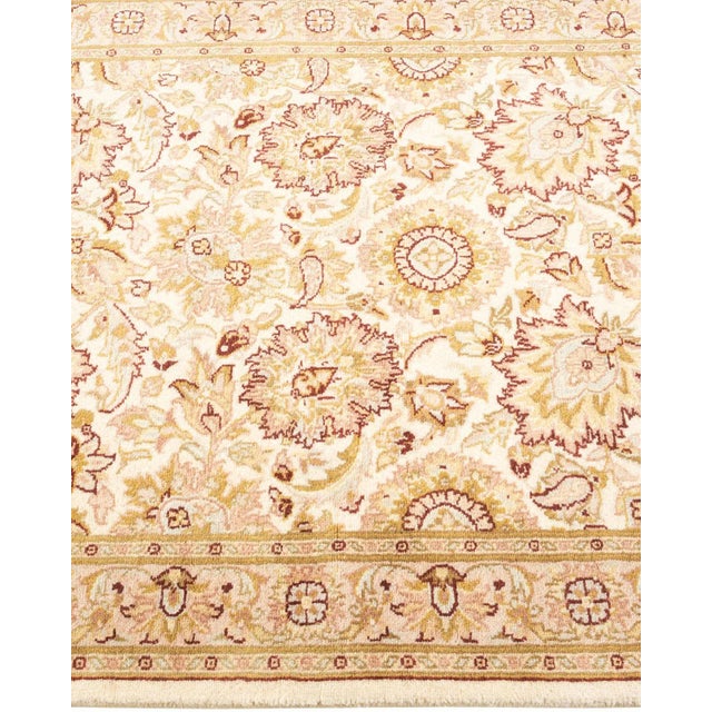 Solo Rugs Mogul, One-of-a-Kind Hand-Knotted Area Rug in Ivory, 2' 7" x 8' 3" For Sale - Image 4 of 8