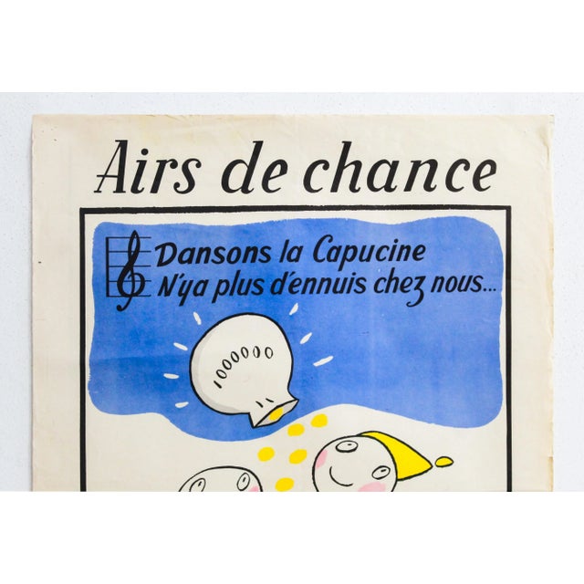 Date: 1961 Size: 15.75 x 23.5 inches Artist: Grove Created in 1933, the French National Lottery became widely popular...