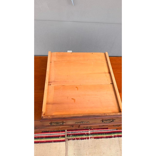 Antique Pennsylvania Two-Drawer Dower Chest, Lancaster County, Dated 1856 - "Elmina Stauffer" For Sale - Image 11 of 18