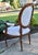 Ethan Allen Francesca Louis XVI Oval Back Armchair Carved Wood French Accent Chair For Sale - Image 16 of 18