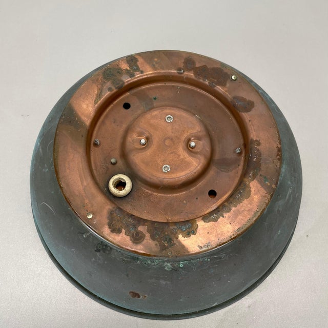 Brutalist Boom Copper and Glass Wall Light from Bega Lights from Limburg, Germany, 1980s For Sale - Image 16 of 18