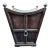 Vintage Tapered Wooden Planter With Galvanized Metal Liner & Ring Pull Hardware For Sale