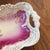 1900 - 1909 Antique p.t. Germany Tettau Porcelain Celery Dish, Magenta Floral Relish Tray, Circa 1902 For Sale - Image 5 of 12