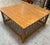 Mid-Century Modern Vintage Philippine Rattan & Bamboo Lattice Coffee Table – 32” Square For Sale - Image 3 of 7