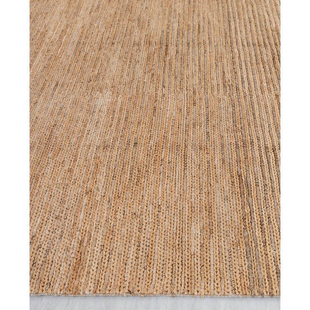 Premium Braided Hand Woven Jute Wool Rug 4x6 Ft. For Sale - Image 12 of 13