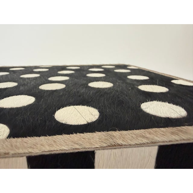 Mackenzie Childs MacKenzie-Childs Cowhide Backgammon Set For Sale - Image 4 of 11