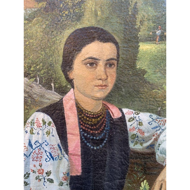 "№S 1520 *** ABOUT THIS PAINTING *** * TITLE: ""waiting for the groom"" * ARTISTS: Unknown artist * SIZE: 82x54...