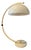Mid-Century White Flexible Snake Mushroom Floor Lamp from Dijkstra For Sale