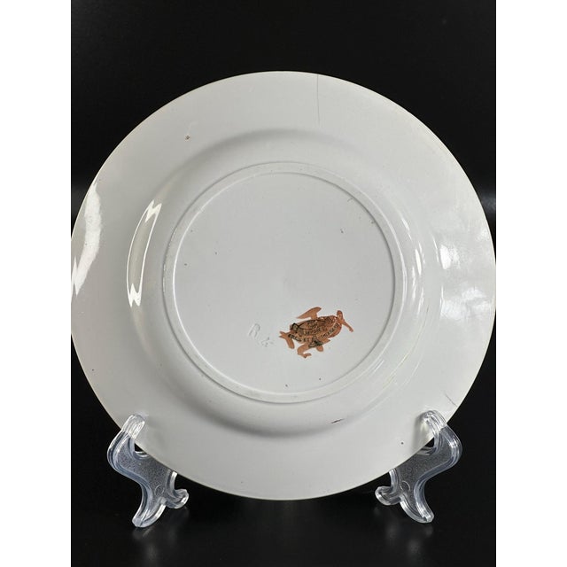 Antique French Plate by Creil and Montereau, 1890s For Sale - Image 10 of 11