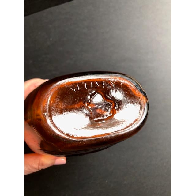 Mid-Century George Washington Amber-Colored Whiskey Bottle For Sale - Image 4 of 4