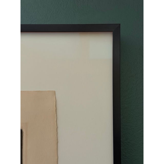 Printmaking Materials Robert Ernst Marx "Child Alone W/ Flower" Original Etching (1965) - Custom Framed With Museum Glass For Sale - Image 7 of 10