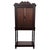 Antique English Carved Oak Cabinet with Barley Twist Legs For Sale - Image 9 of 12