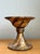 Vintage Gilt Striped Ceramic Pedestal For Sale - Image 9 of 12