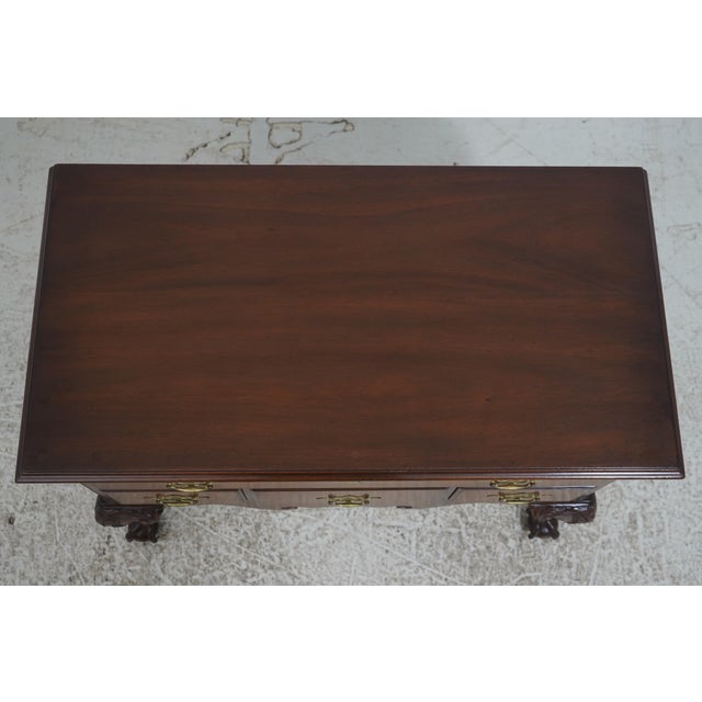 1970s Kittinger Colonial Williamsburg Mahogany Chippendale Lowboy For Sale - Image 10 of 18