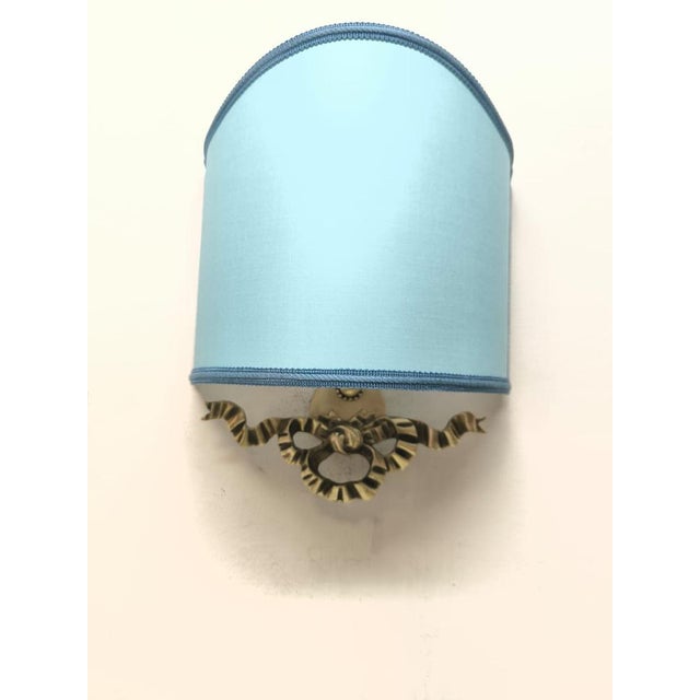 Lampshade with Cast Bow Decoration, 1950s For Sale - Image 4 of 7