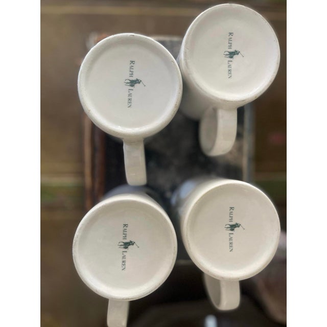 Vintage Mid Century Modern Ralph Lauren Coffee Mugs Polo - Set of Four (4) For Sale In Chicago - Image 6 of 6