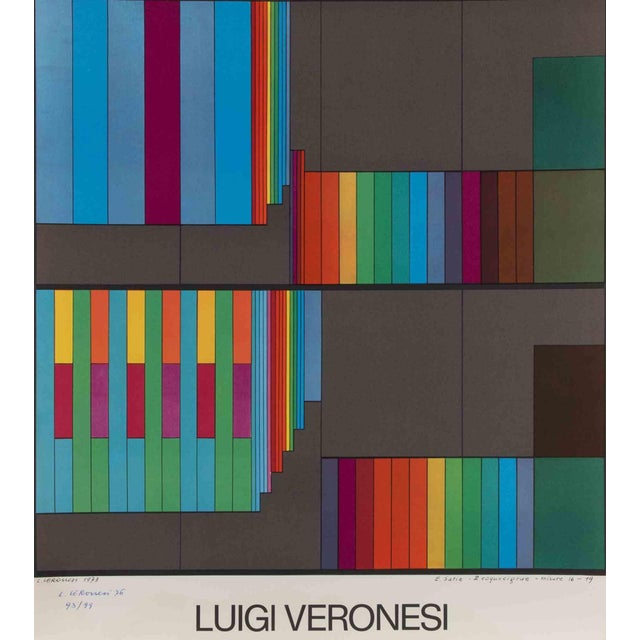 Luigi Veronesi, Abstract Composition, Lithograph, 1976 For Sale
