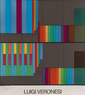 Luigi Veronesi, Abstract Composition, Lithograph, 1976