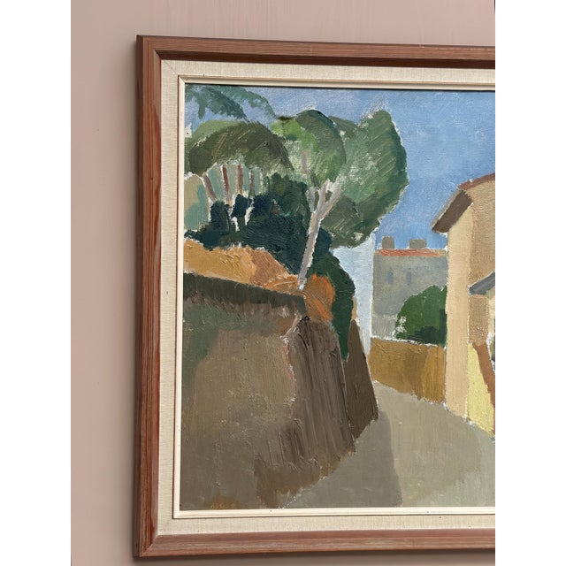 Hilmer Bengtsson, Southern Village, 1960s, Oil on Canvas, Framed For Sale - Image 13 of 18