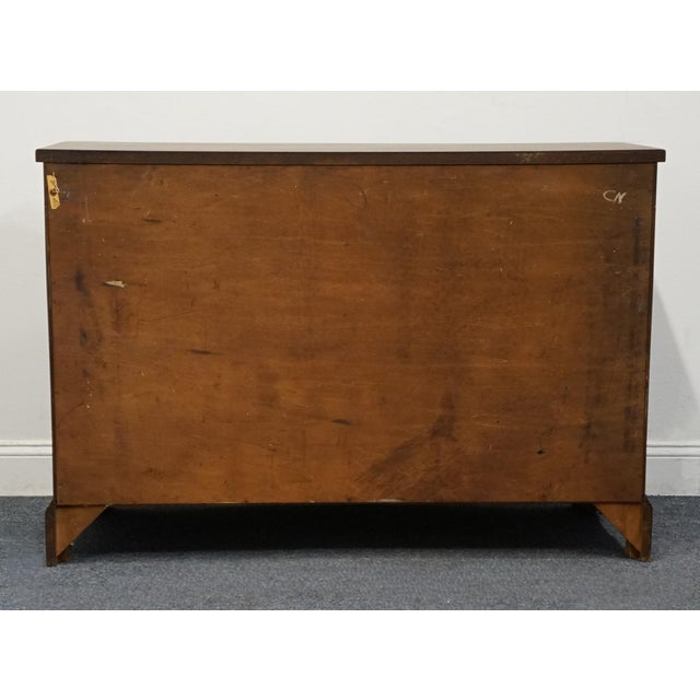 Vintage Antique Solid Mahogany Traditional Duncan Phyfe Style 50" Buffet Sideboard For Sale - Image 11 of 12