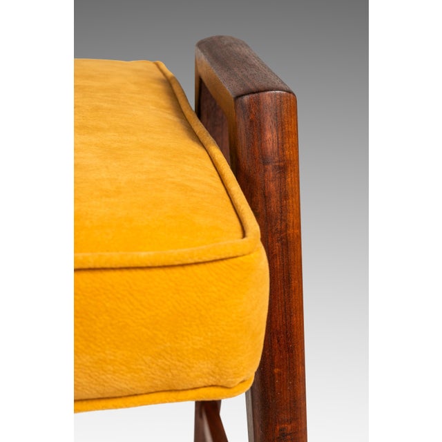 Original Piano Bench in Walnut & Velour for the Baldwin Acrosonic Spinet Piano by Manual Arts, Usa, C. 1960s For Sale - Image 15 of 18