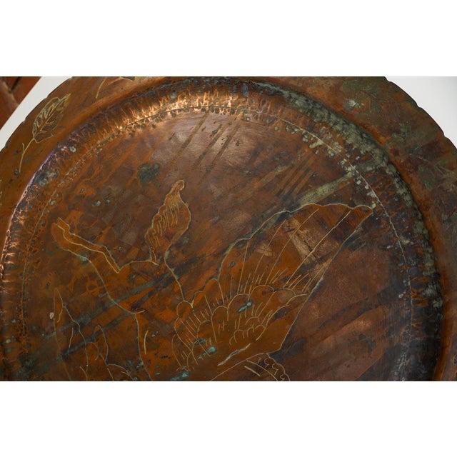 Copper Tray Charger Plate Pegasus Etching For Sale In Des Moines, IA - Image 6 of 7