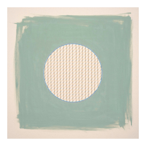 Sage Green Neutral Geometric Abstract Art Print by Emily Keating Snyder | 30 X 30 Unframed Print