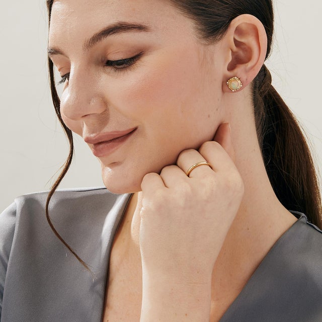 Created in 18 karat yellow gold Ring size US 7, Can be made in other ring sizes on special order Crafted from luxurious 18...