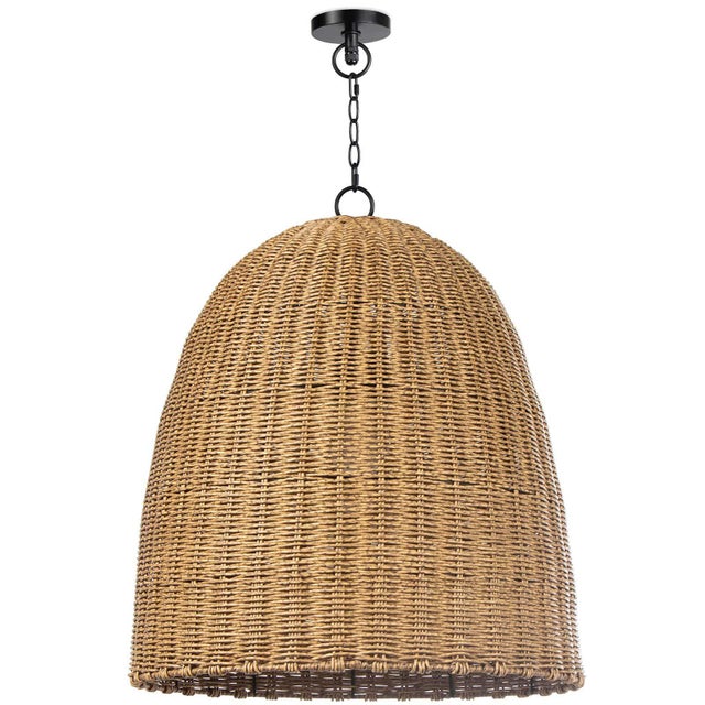 Regina Andrew Beehive Outdoor Pendant, Weathered Natural, Large For Sale - Image 9 of 9