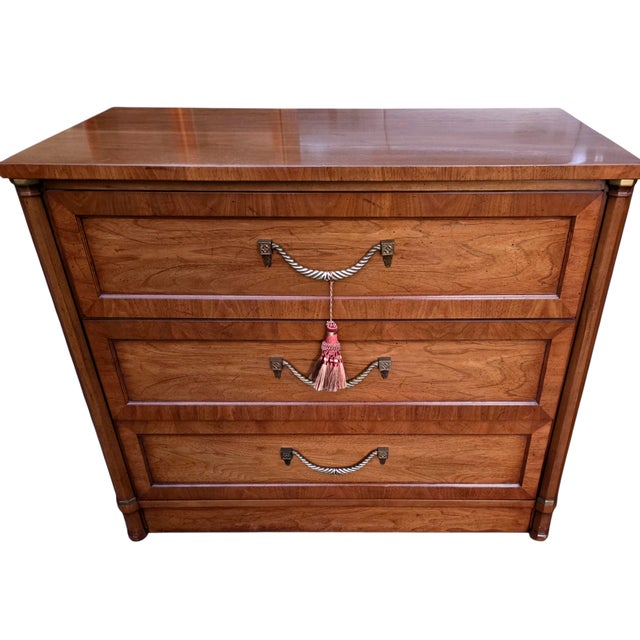 Brown Pair of Vintage Henredon Furniture Bachelor's Chests For Sale - Image 8 of 15