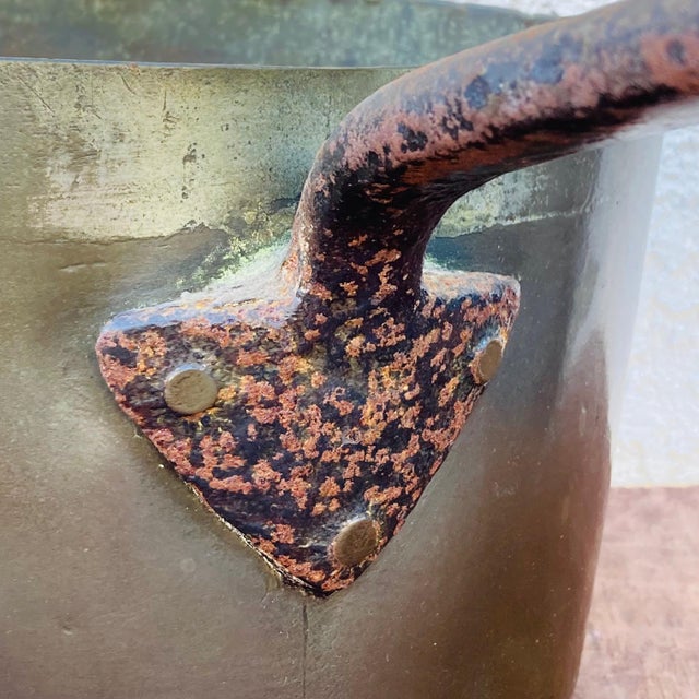 Metal Mid 19th Century Large Copper Saucepan For Sale - Image 7 of 12
