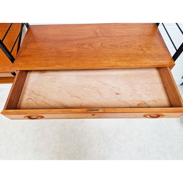 Vintage Danish Three Bay Sideboard by Robert Heal for Heals Staples Ladderax, 1960s For Sale - Image 9 of 13