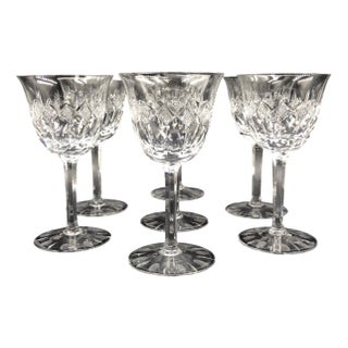 Mid-Century Lady Patricia Port Glasses in Hand-Blown Crystal from Waterford, Set of 7 For Sale
