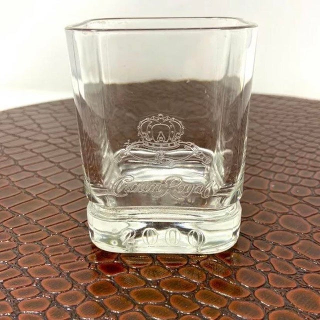 Glass 2000s Millennium Crown Royal Whiskey Glass, Collector’s Edition For Sale - Image 7 of 7