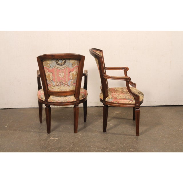 Mid-Century Italian Neoclassical Armchairs For Sale - Image 9 of 11