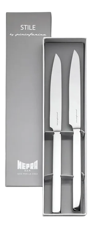 Mepra Stile 2-Piece Steak Knives Set in Gift Box