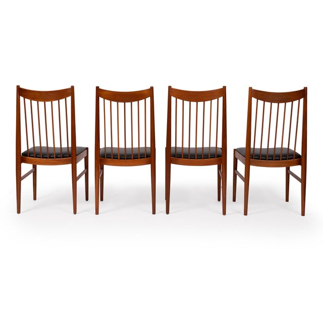 Sibast Møbler Vintage Arne Vodder Teak Dining Chairs for Sibast Model 422 Danish Mid-Century Set of 4 For Sale - Image 4 of 16