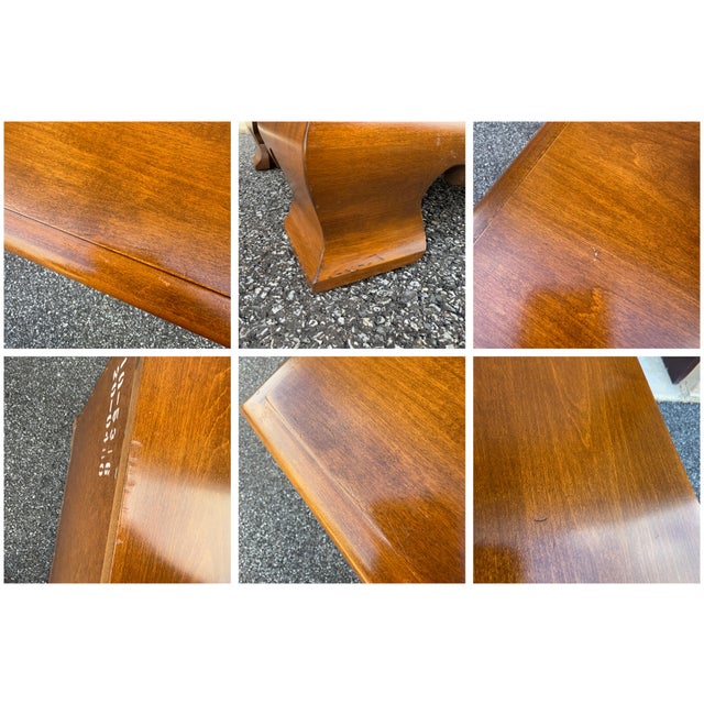 1980s Ethan Allen Heirloom Collection Traditional Chippendale Solid Maple Nightstand (10-5316 Nutmeg) For Sale - Image 10 of 10