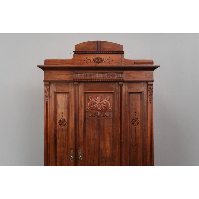 Art Nouveau Wardrobe, Early 20th Century For Sale - Image 9 of 18