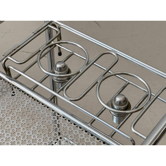 French Art Deco Bar Trolley with Removable Oil Lamps, 1940s For Sale - Image 5 of 17