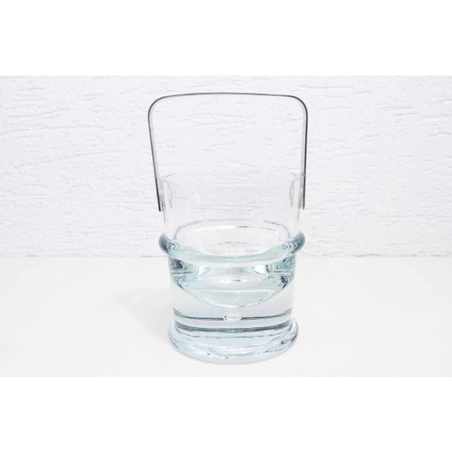 Glass and Metal Ice Bucket attributed to Sidse Werner for Holmegaard, 1970s, Set of 2 For Sale - Image 10 of 12