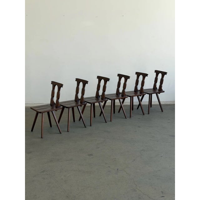 Antique Carved Oak Revival Dining Chairs — Set of 6 For Sale - Image 17 of 18