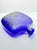 1980s 1980s Vintage Heavy Flask-Shaped Cobalt Blue Textured Vase Decanter Bottle For Sale - Image 5 of 6