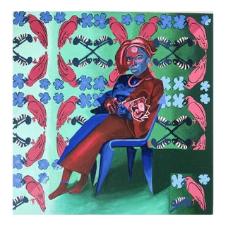 A Life of 14 Cycles Around the Sun, Unique Contemporary Painting, By, Victory Anthony Nted (2026) Gouache and Acrylic For Sale